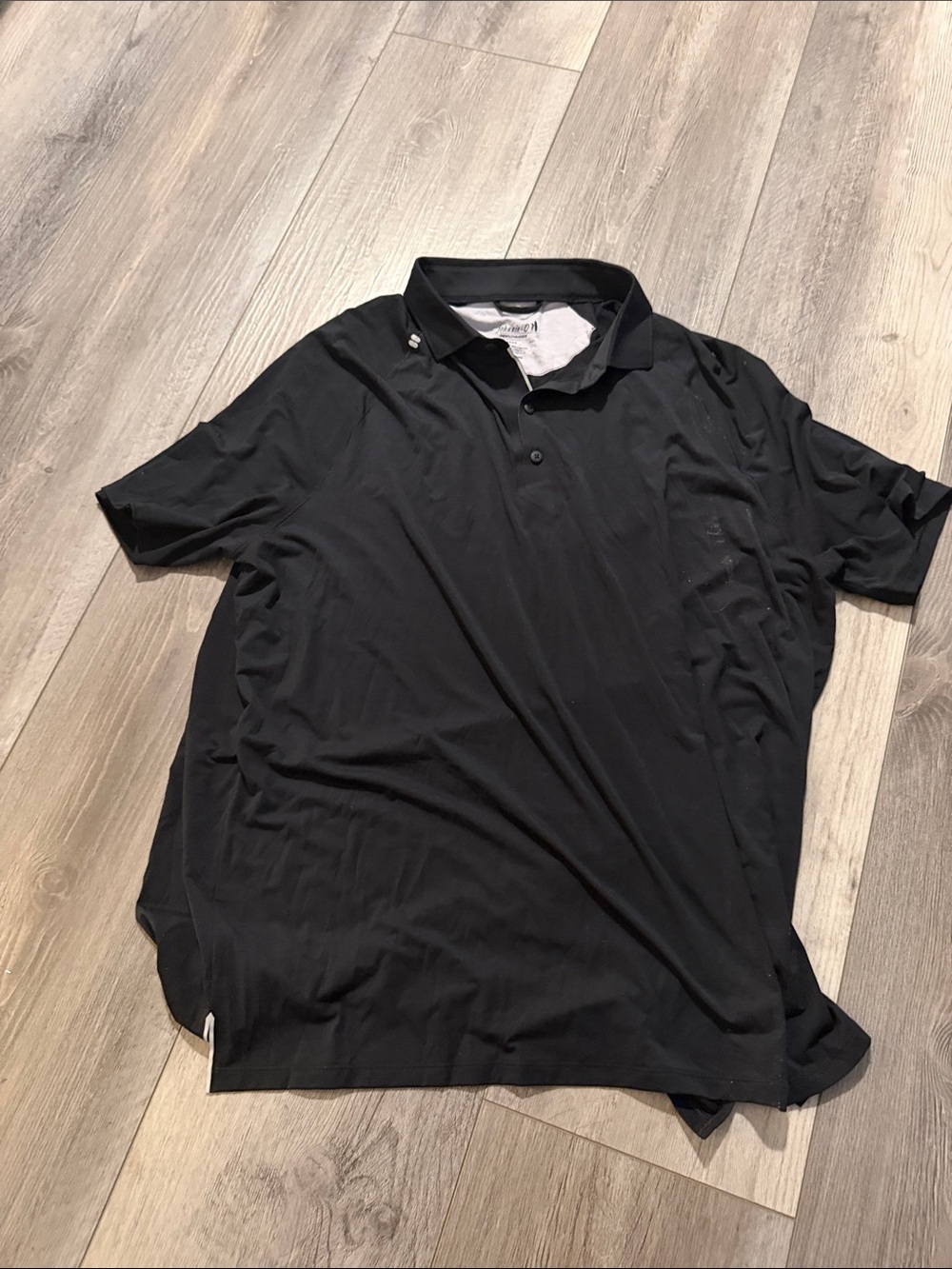 johnnie-O Black Short Sleeve Polo